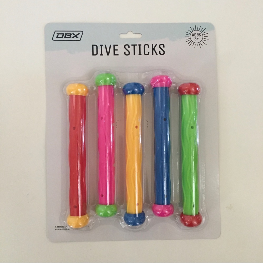 NEW Dive Sticks Set Soft Flexible Stands Upright at Bottom of Pool | DBX